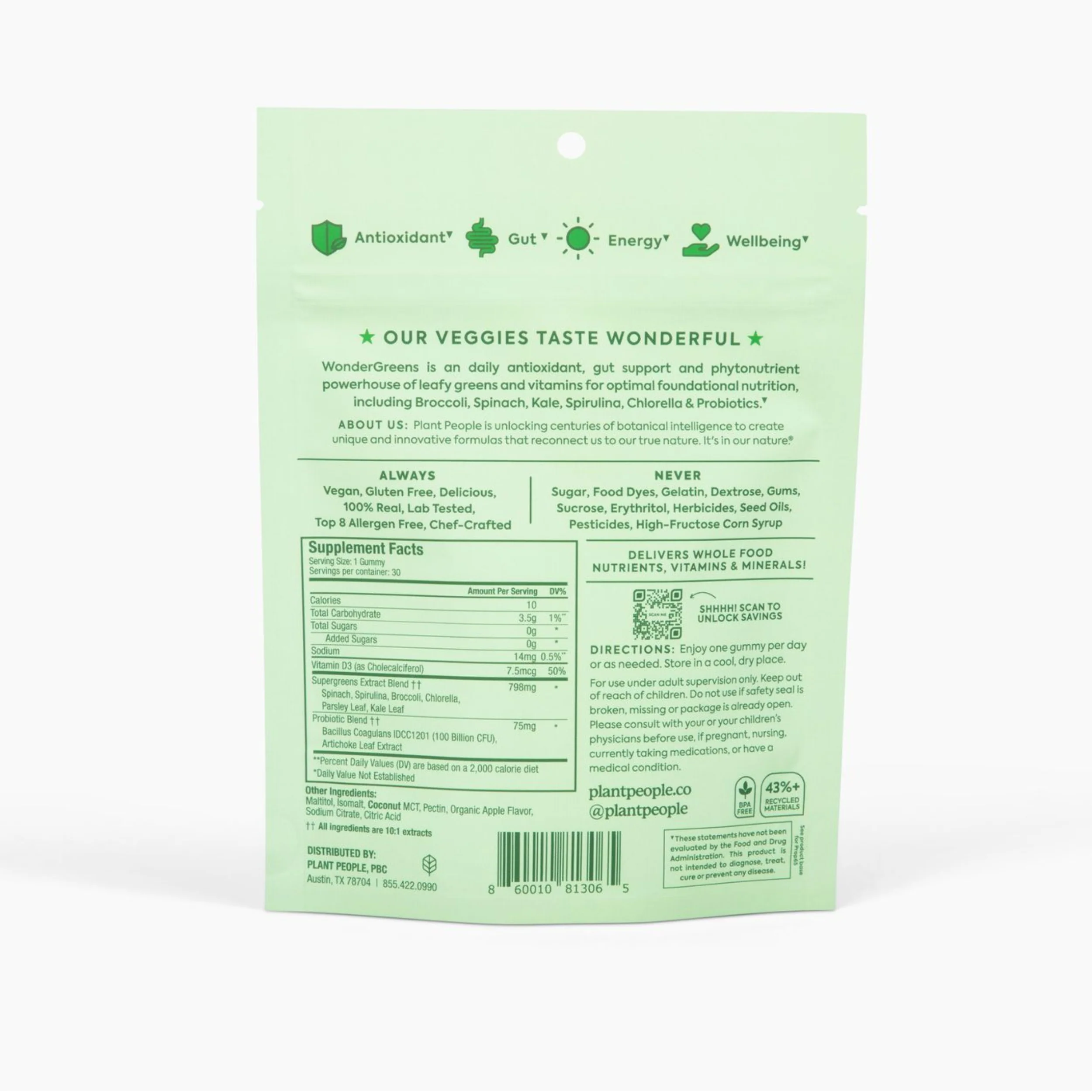WonderGreens KIDS Veggie Gummies - Image 4